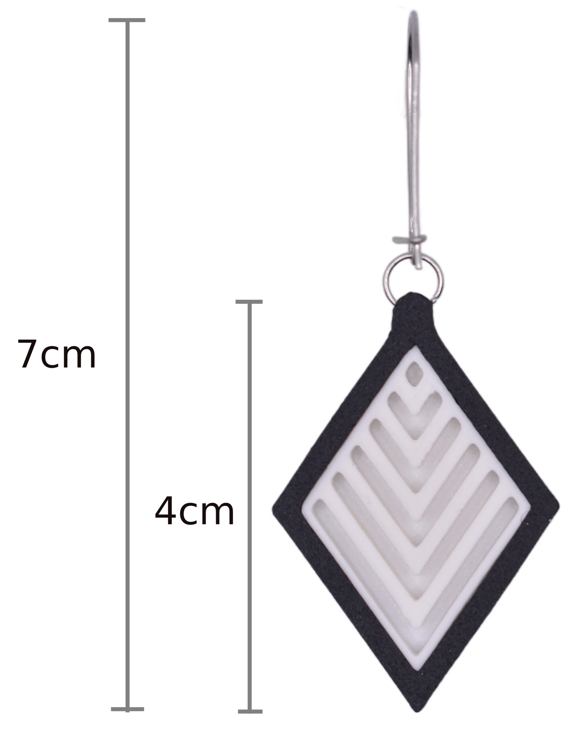 Pendientes Andrea 3D Dimensiones